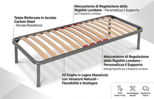 Rete ortopedica singolo con - rete,