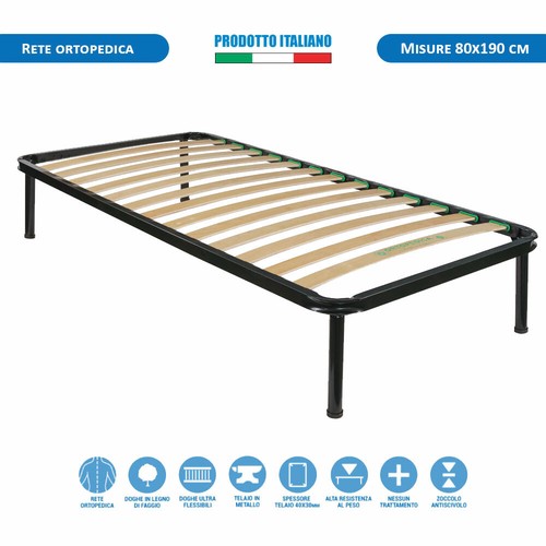Rete doghe singola 80x190 - rete,